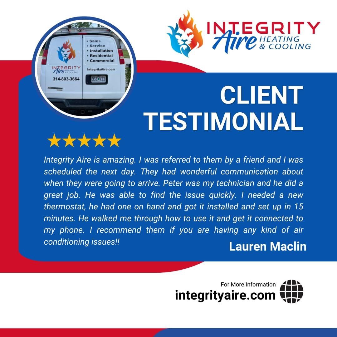 Awesome 5 Star Customer Review in Saint Louis, MO! 